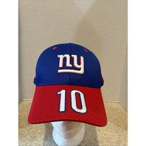 NEW YORK GIANTS Eli Manning #10 Youth Kids StrapBack Hat Cap Reebok Blue Red New
